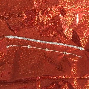 2 sterling silver bracelets
